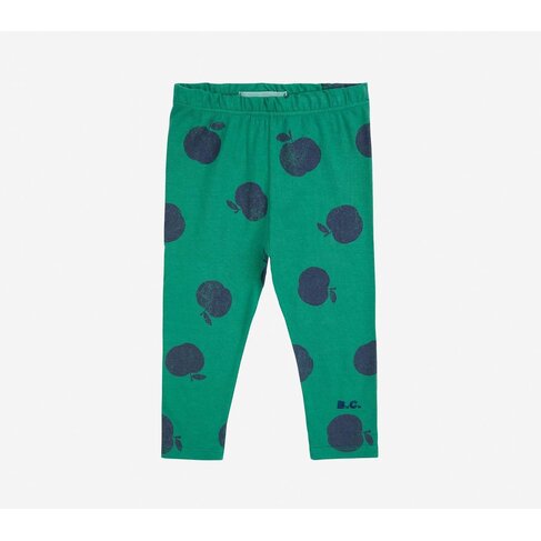 Bobo Choses Baby Poma all over green leggings