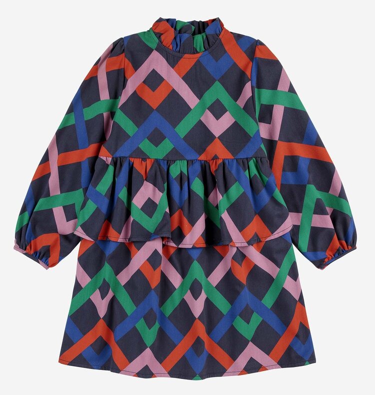 Bobo Choses Multicolor Garland woven dress