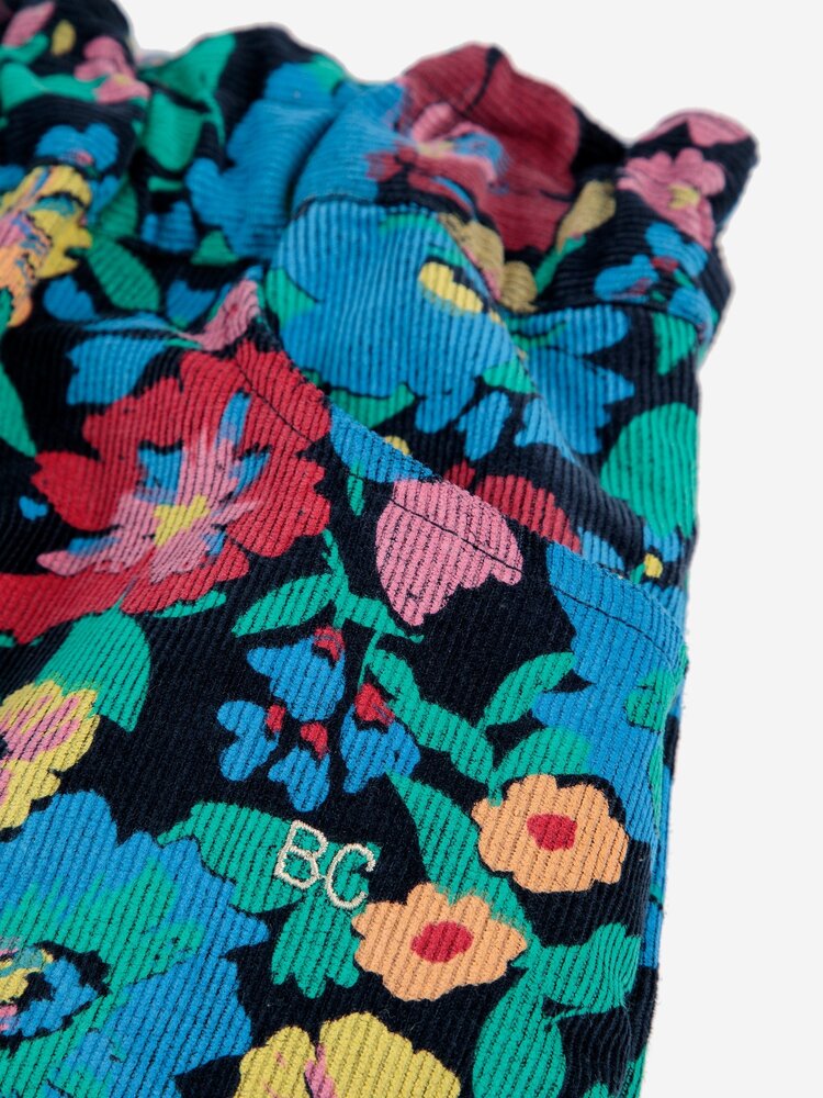 Bobo Choses Flowers all over paperbag pants