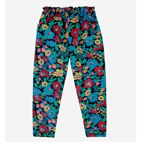 Bobo Choses Flowers all over paperbag pants