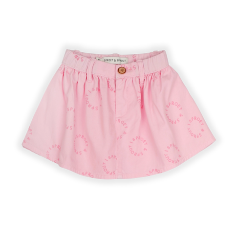 Sproet & Sprout Denim Skirt Sproet Print - Summer Sorbet