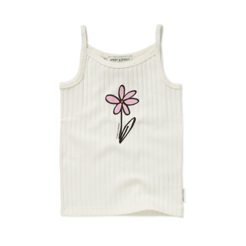 Sproet & Sprout Singlet Girls Daisy - Off White