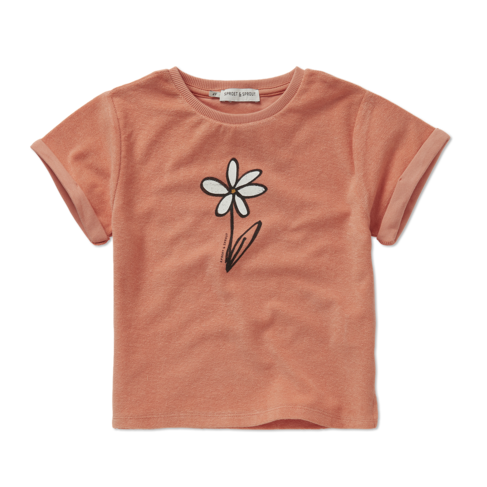 Sproet & Sprout Terry T-shirt Daisy - Blush