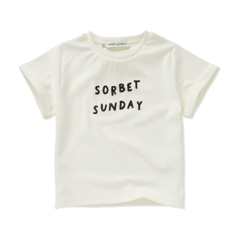 Sproet & Sprout Terry T-shirt Sorbet Sunday - Off White