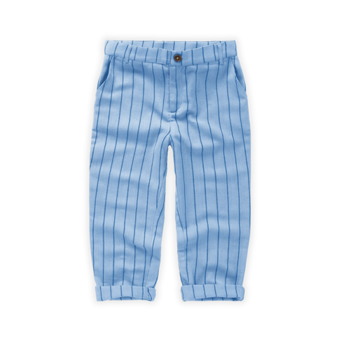 Sproet & Sprout Woven Chino Thin Stripes - Breezy Blue