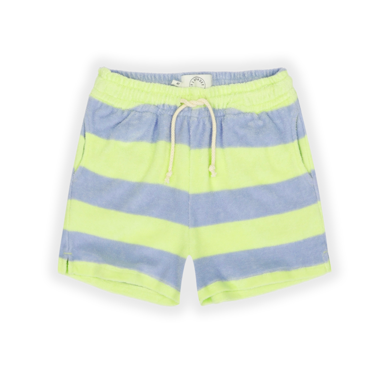 Sproet & Sprout Terry Stripes Shorts - Citrus