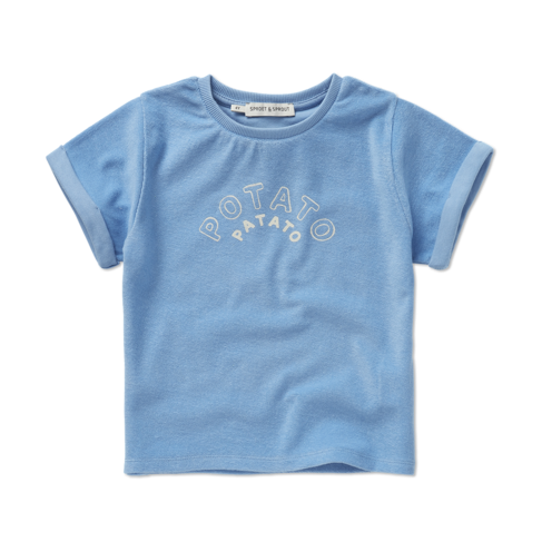 Sproet & Sprout Terry T-shirt Potato - Breezy Blue