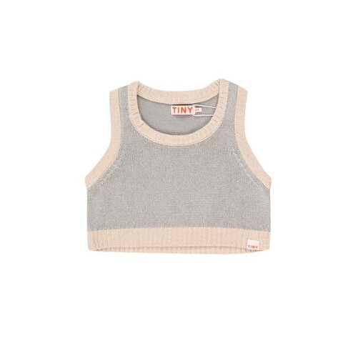 Tinycottons Metallic Top - Silver