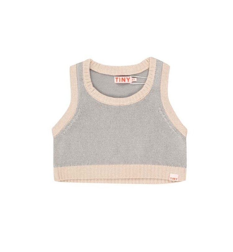 Tinycottons Metallic Top - Silver