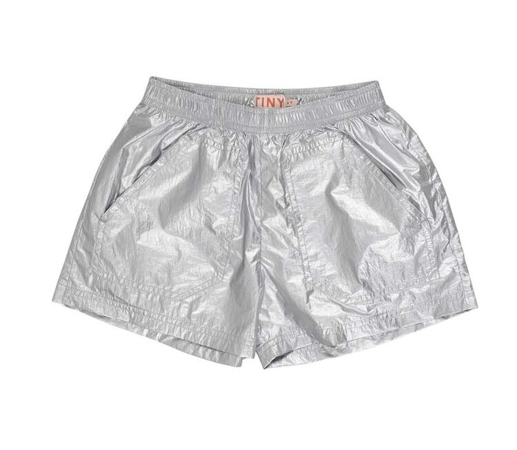 Tinycottons Metallic Short - Silver