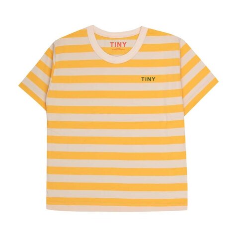 Tinycottons Stripes Tee - Yellow/Light Cream