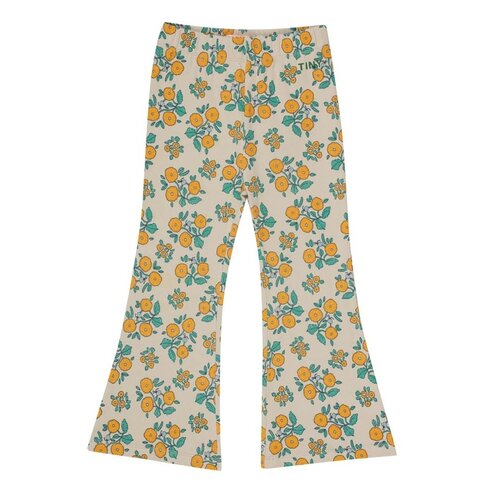 Tinycottons Flowers Rib Pant - Dark Vanilla