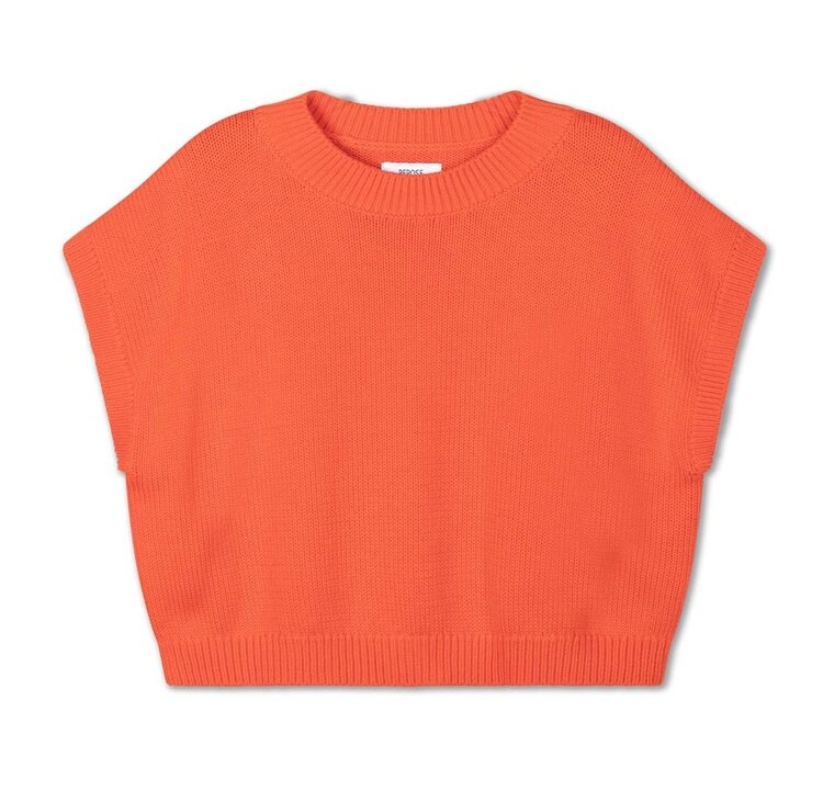 REPOSE AMS Knit Boxy Top - Fiesta Red