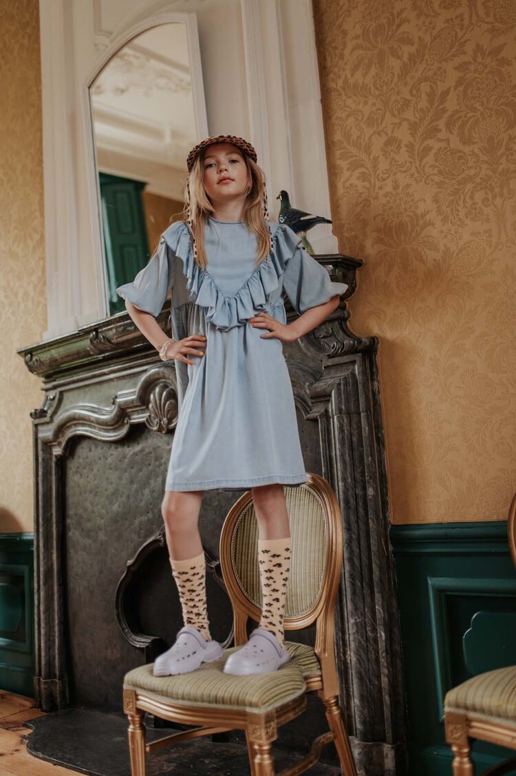 REPOSE AMS Knee socks - Leopard Flower