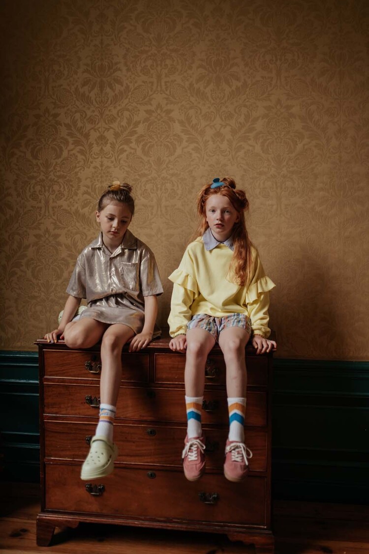 REPOSE AMS Cropped Shirt - Shimmer of Gold