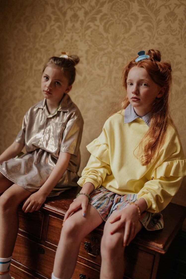 REPOSE AMS Cropped Shirt - Shimmer of Gold