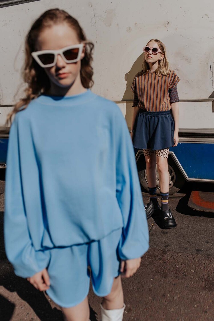 REPOSE AMS Butterfly Short - Summer Day Blue