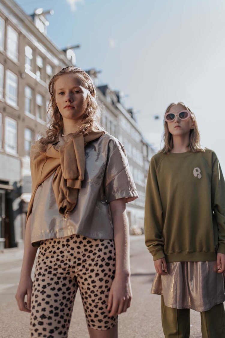 REPOSE AMS Cropped Shirt - Shimmer of Gold