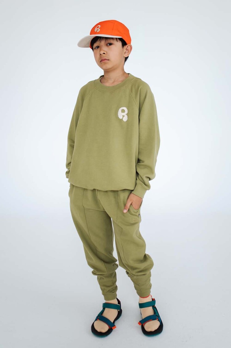 REPOSE AMS Raglan Sweater - Green Moss