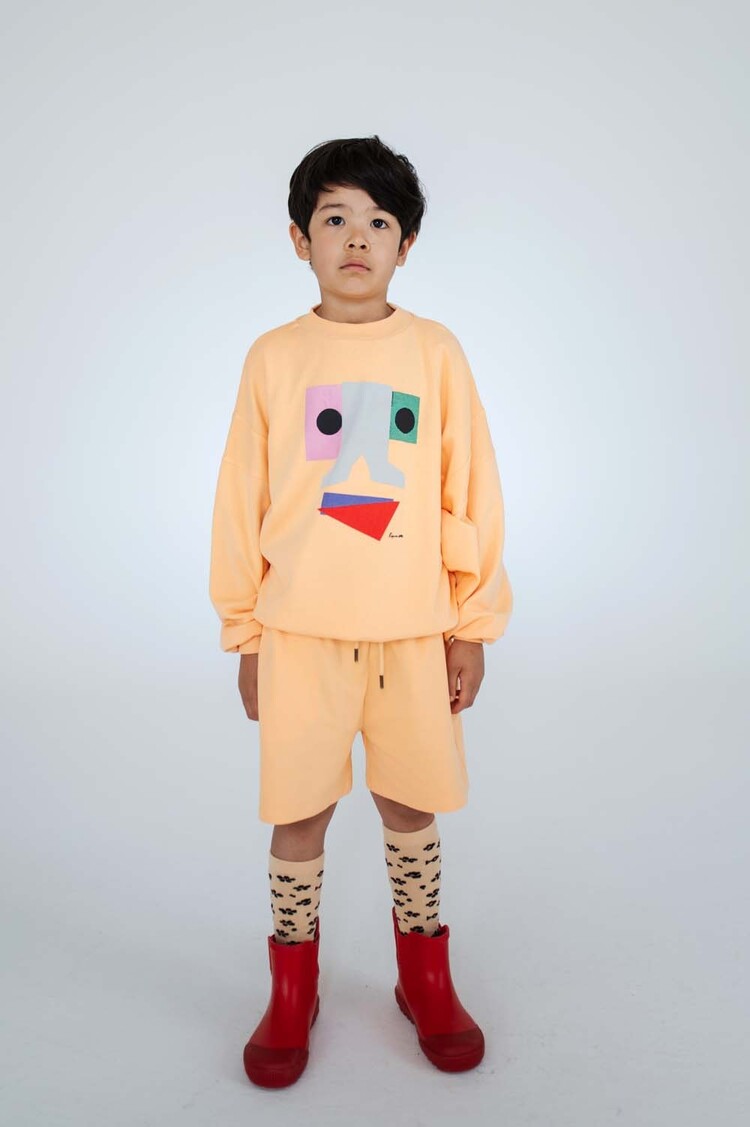 REPOSE AMS Crewneck Sweater - Apricot Orange