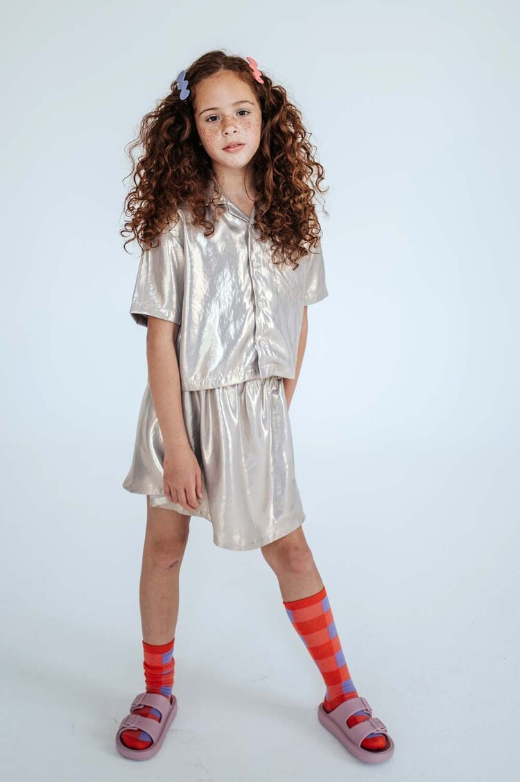 REPOSE AMS Cropped Shirt - Shimmer of Gold