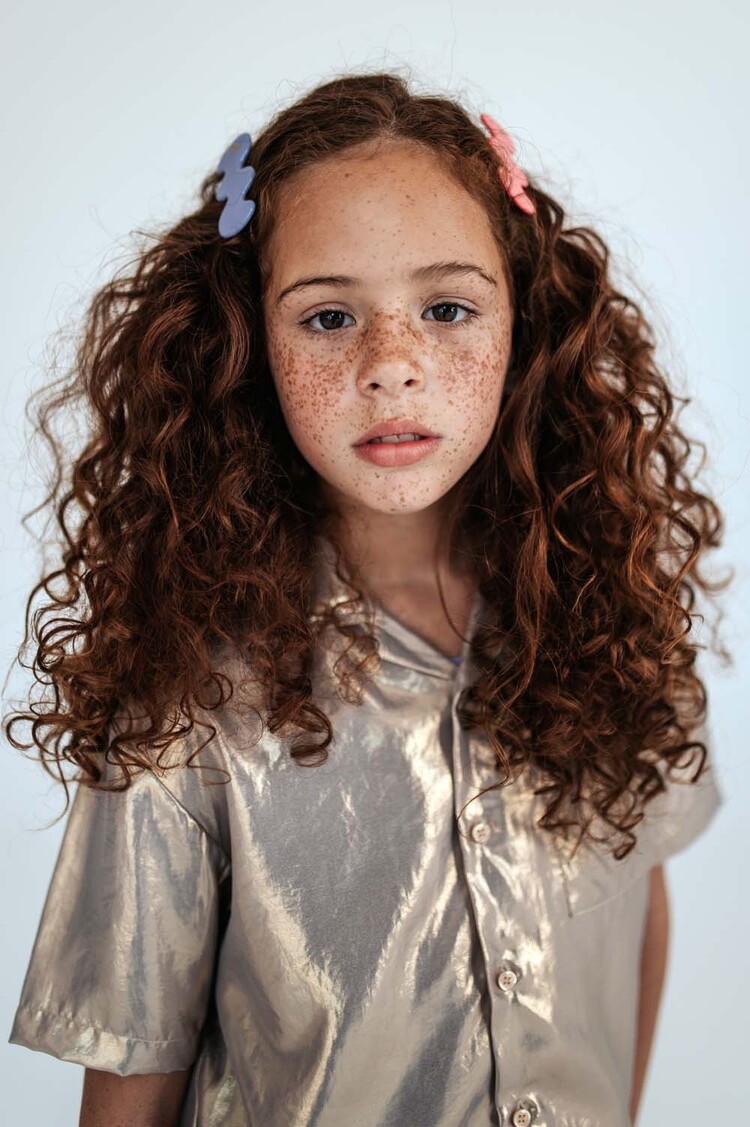 REPOSE AMS Cropped Shirt - Shimmer of Gold