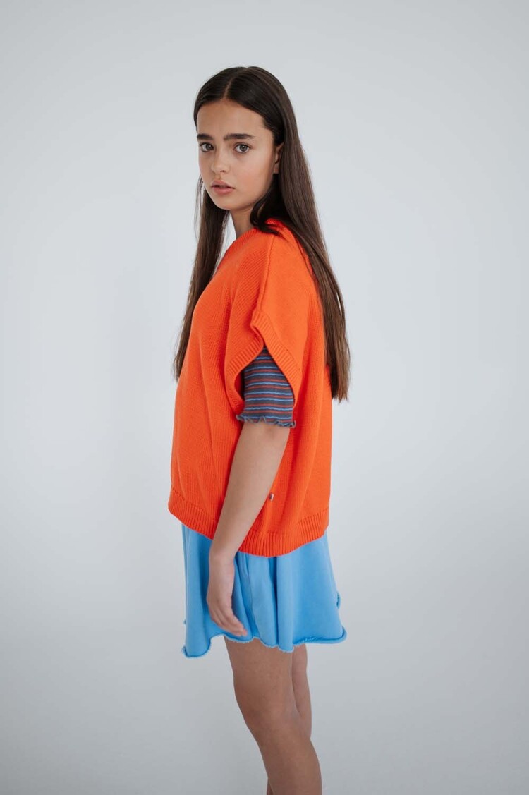 REPOSE AMS Knit Boxy Top - Fiesta Red