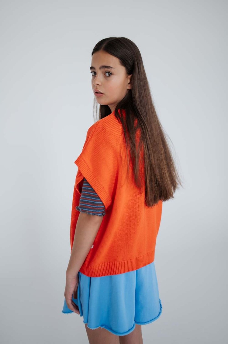 REPOSE AMS Knit Boxy Top - Fiesta Red