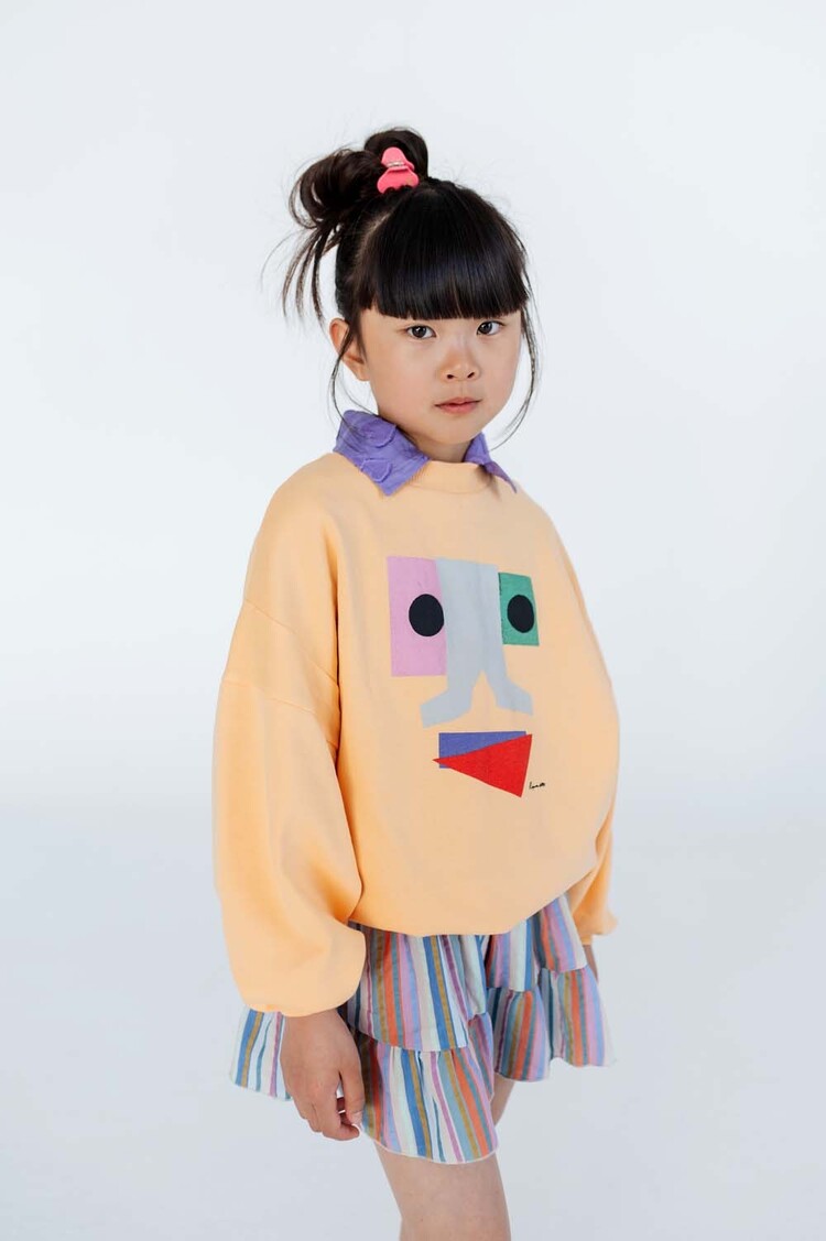 REPOSE AMS Crewneck Sweater - Apricot Orange