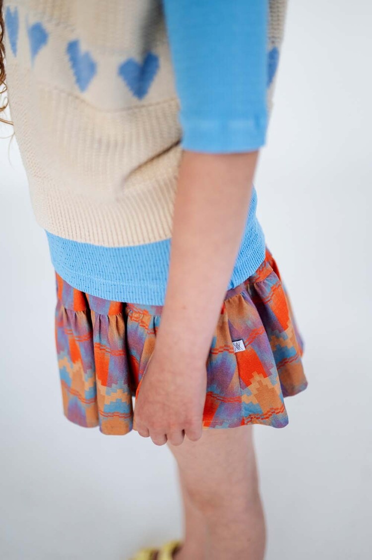 REPOSE AMS Drip Skirt - Graphic Blur