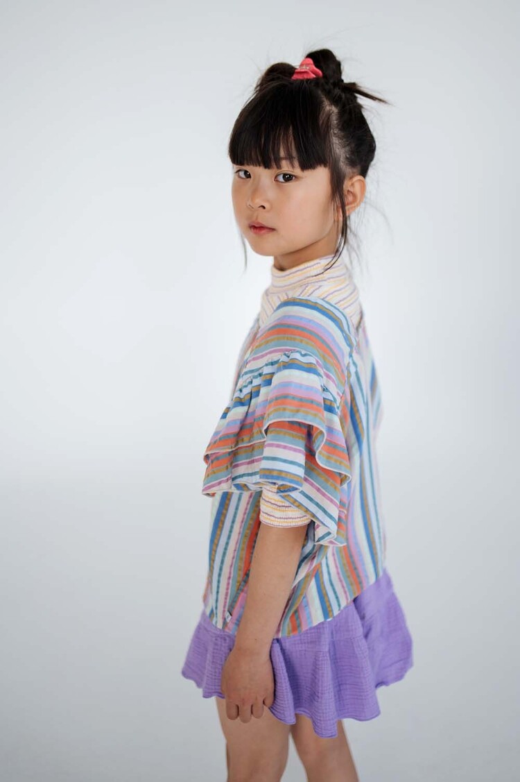 REPOSE AMS Drip Top - Multi Stripe