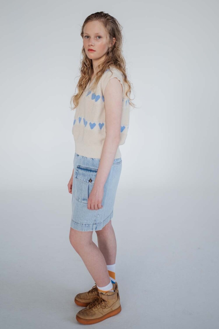 REPOSE AMS Pocket Skirt - Light Blue