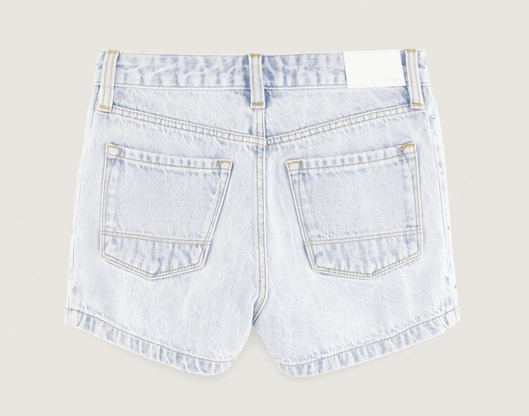 Bellerose Shorts Pina - LT Blue Bleach