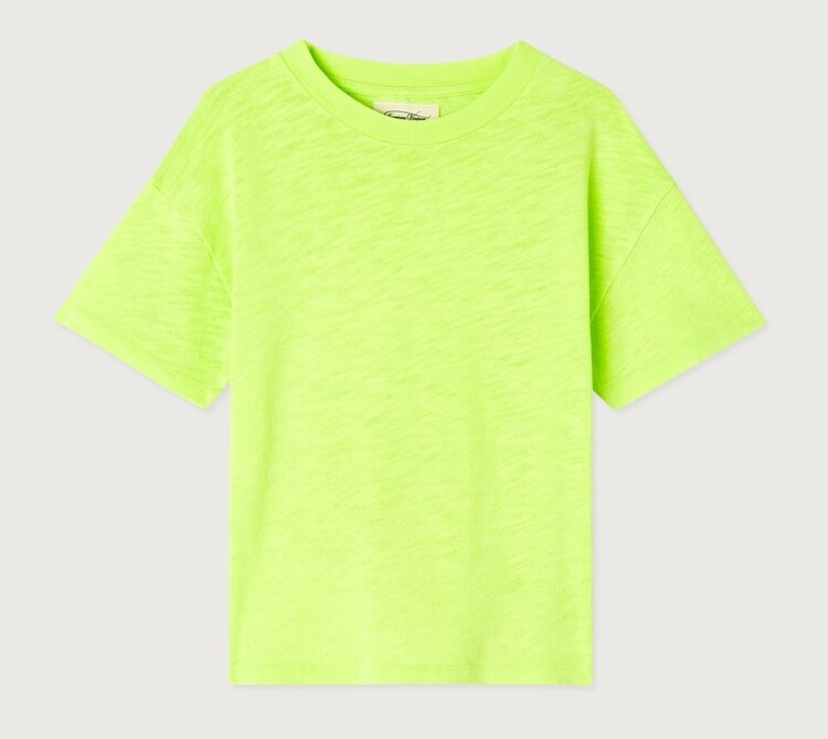 American Vintage SONOMA T-shirt - Yellow Fluo