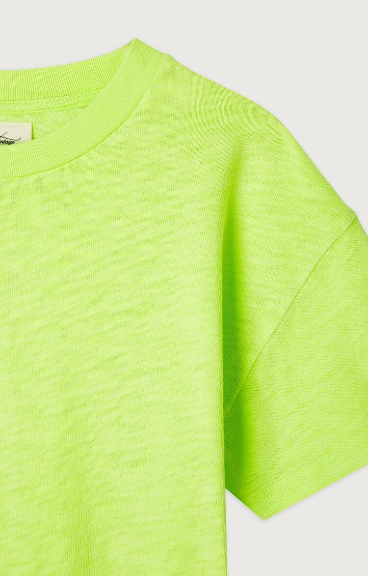 American Vintage SONOMA T-shirt - Jaune Fluo