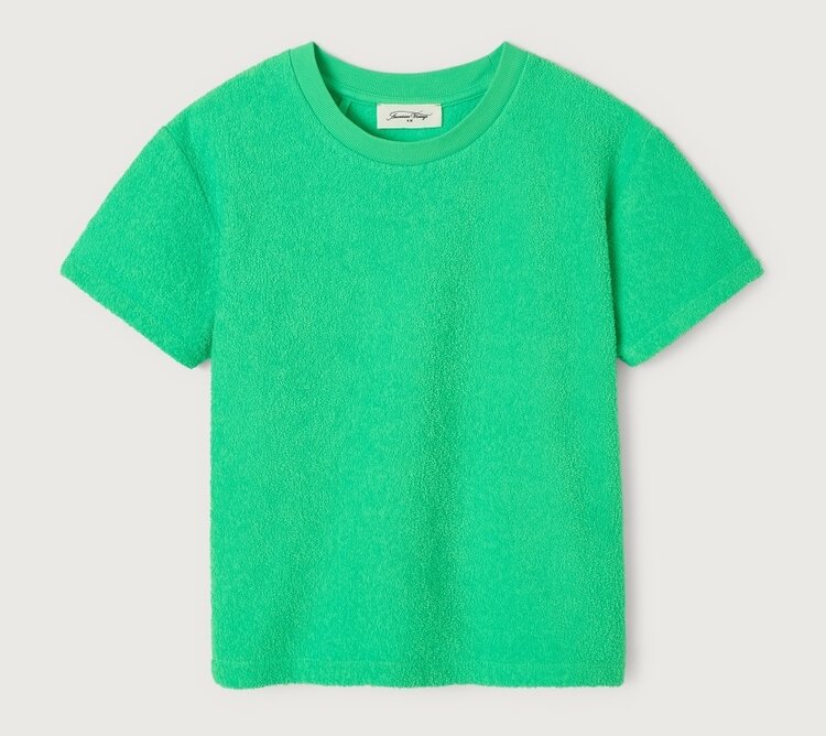 American Vintage BOBYPARK T-shirt - Vert Fluo