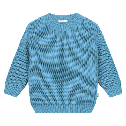Yuki kidswear Chunky Knitted Sweater - SKY