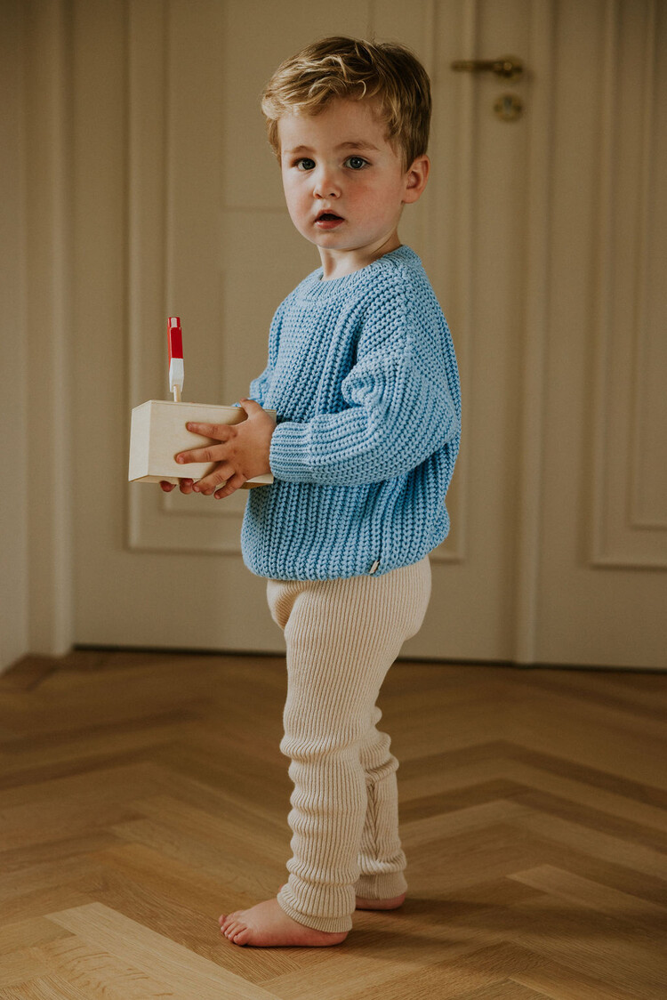 Yuki kidswear Chunky Knitted Sweater - SKY
