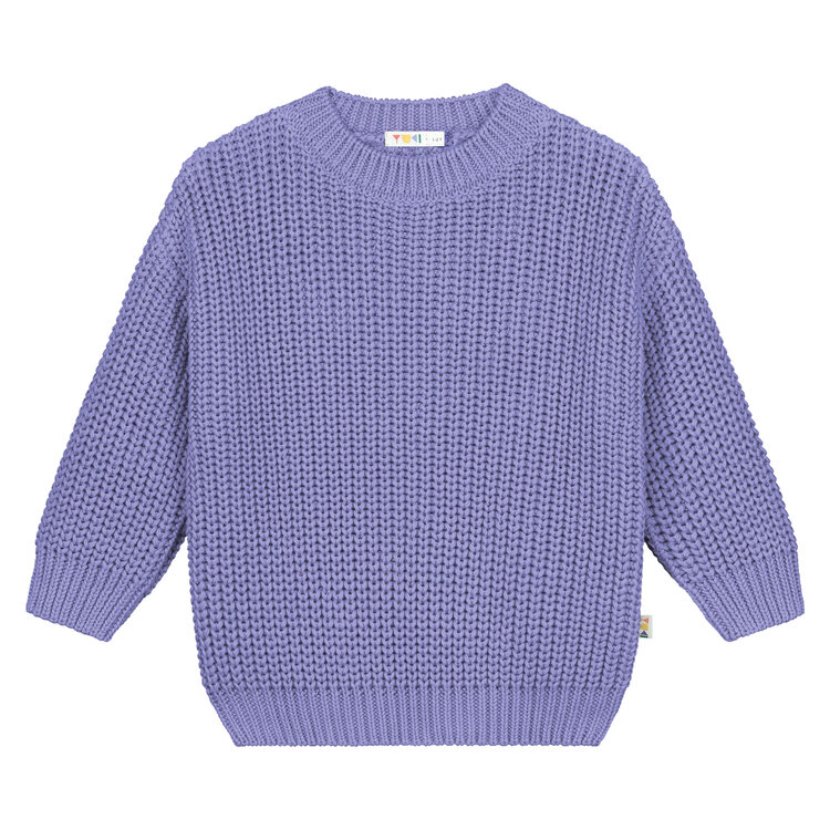 Yuki kidswear Chunky Knitted Sweater - LAVENDER