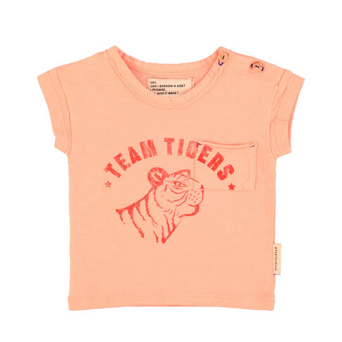 Piupiuchick T'shirt Baby | pink w/ tiger print