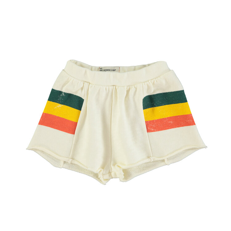 Piupiuchick Shorts | ecru w/ multicolor stripes