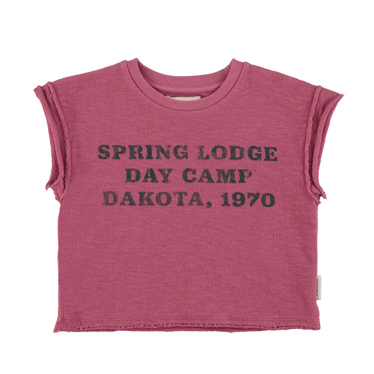 Piupiuchick T'shirt | Eggplant W/ "spring lodge" print