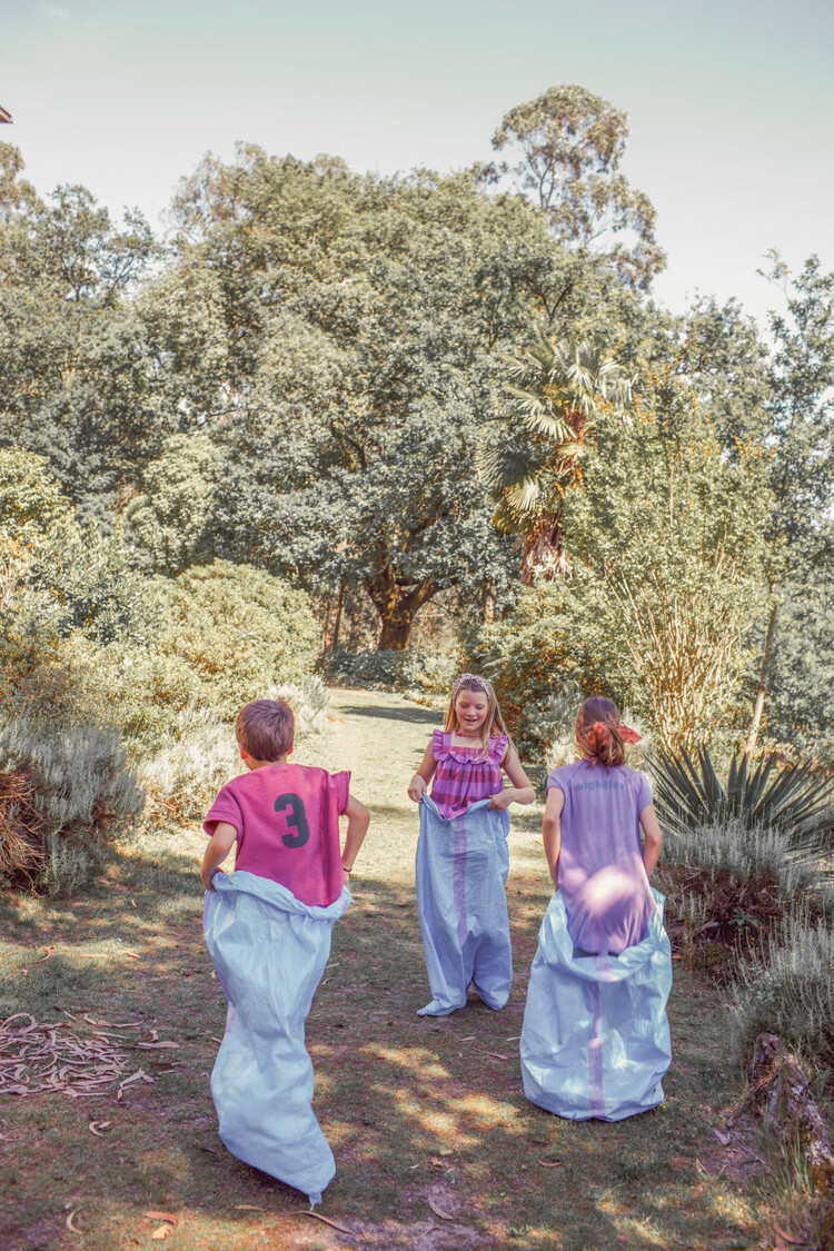 Piupiuchick T'shirt | Eggplant W/ "spring lodge" print