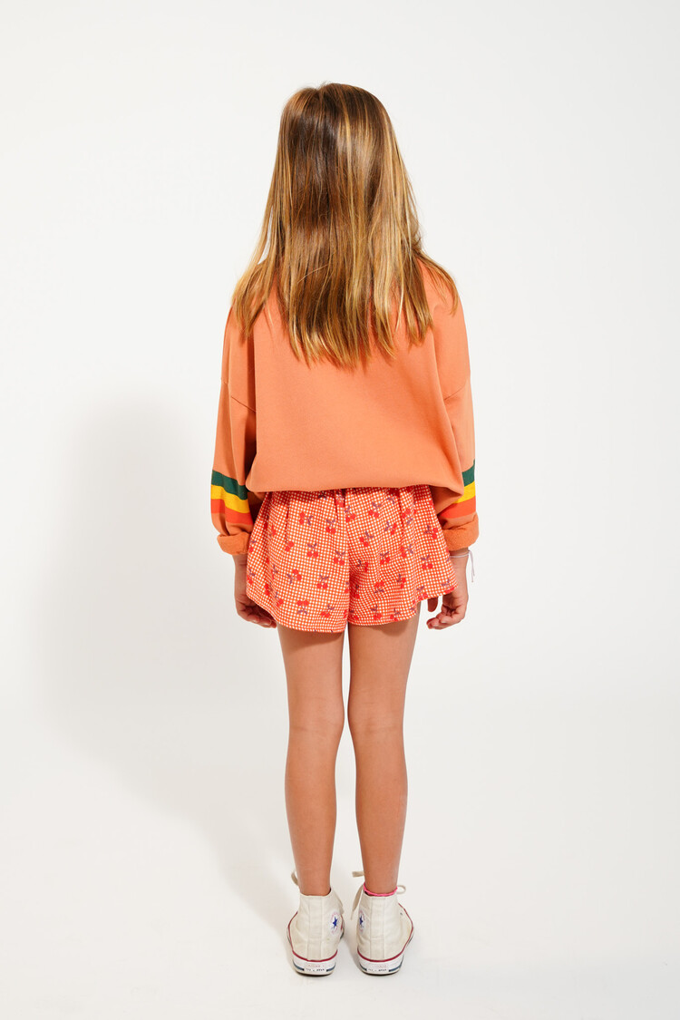 Piupiuchick Sweatshirt | peach w/ multicolor stripes