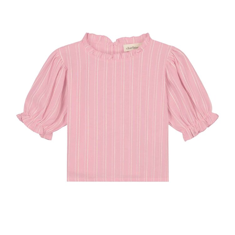 Charlie Petite Top Isis - Stripes Pink/White