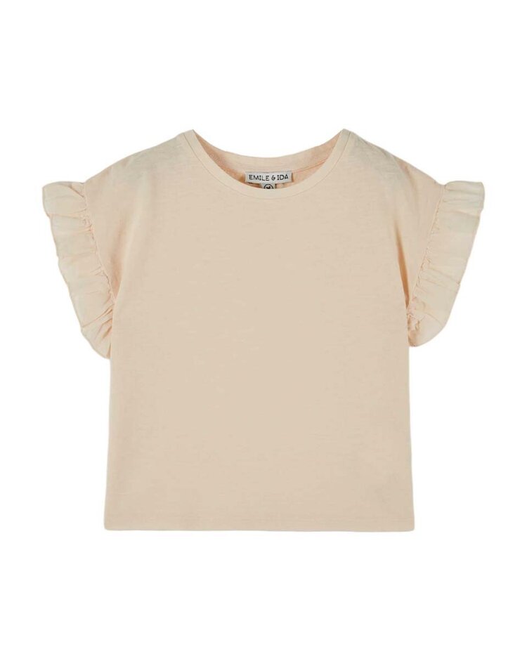 Emile et Ida Tee Shirt Jersey Flamme - Cream