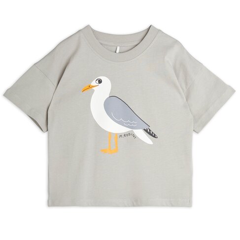 Mini Rodini Seagull sp ss tee - Grey