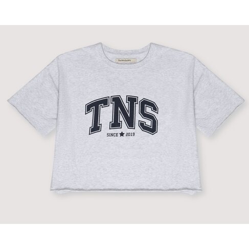 The New Society T-shirt Zoe - Grey Melange