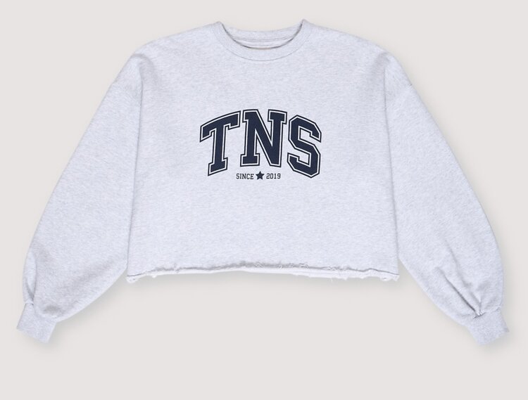 The New Society Sweatshirt Zoe - Grey Melange
