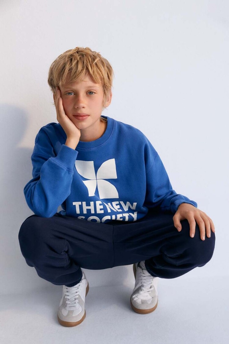 The New Society Sweatshirt Mykonos - Cobalto